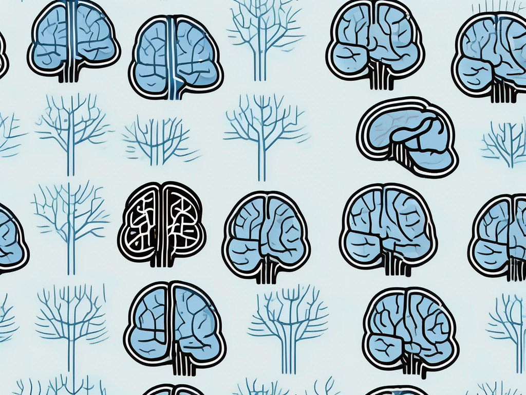 A brain connected to a non-specific type of medical device