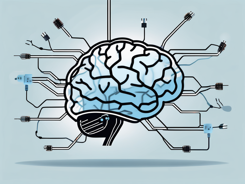 A brain with various areas lit up