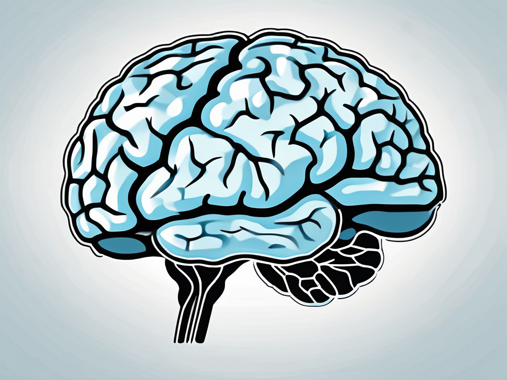 The human brain with highlighted areas to signify deep brain stimulation