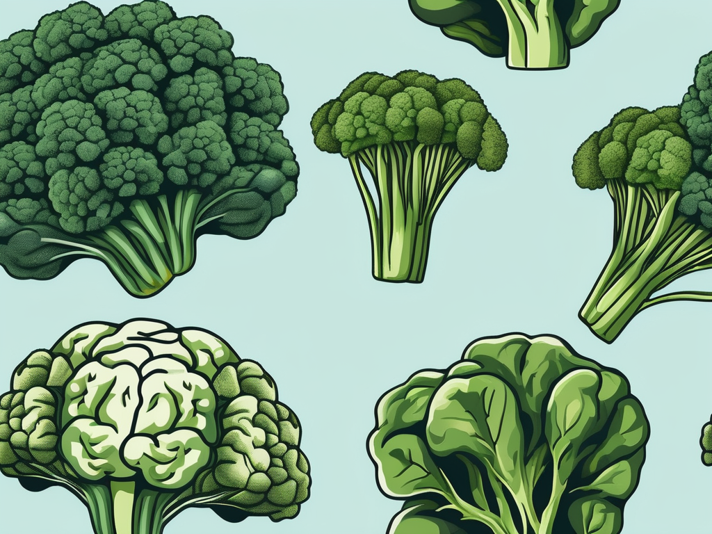 Various vegetables such as broccoli