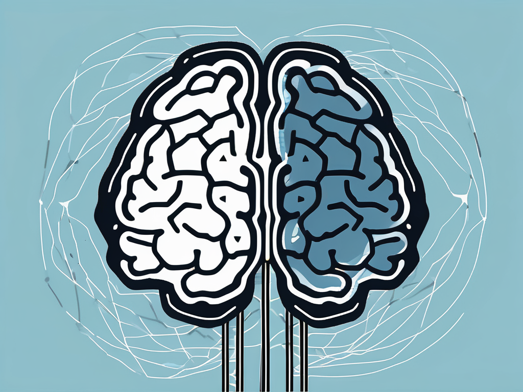 A brain connected to non-threatening