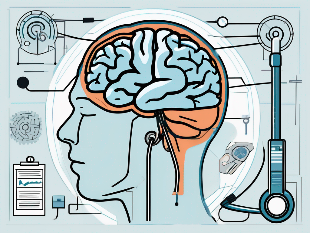 A brain with different sections highlighted