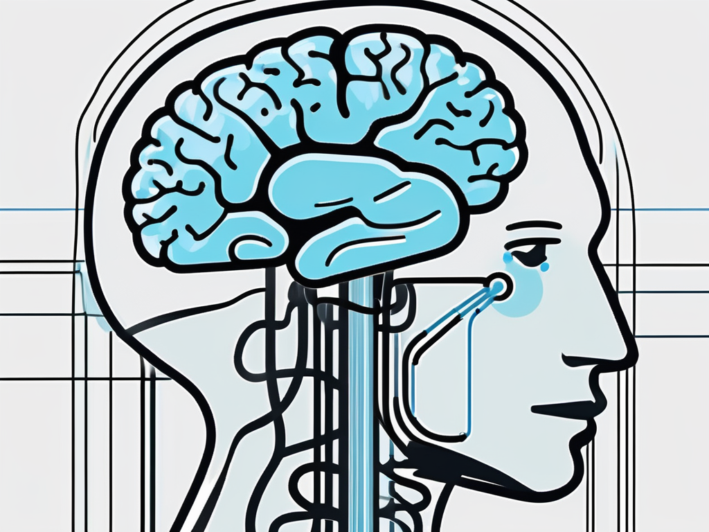 The human brain with brodman area 25 highlighted