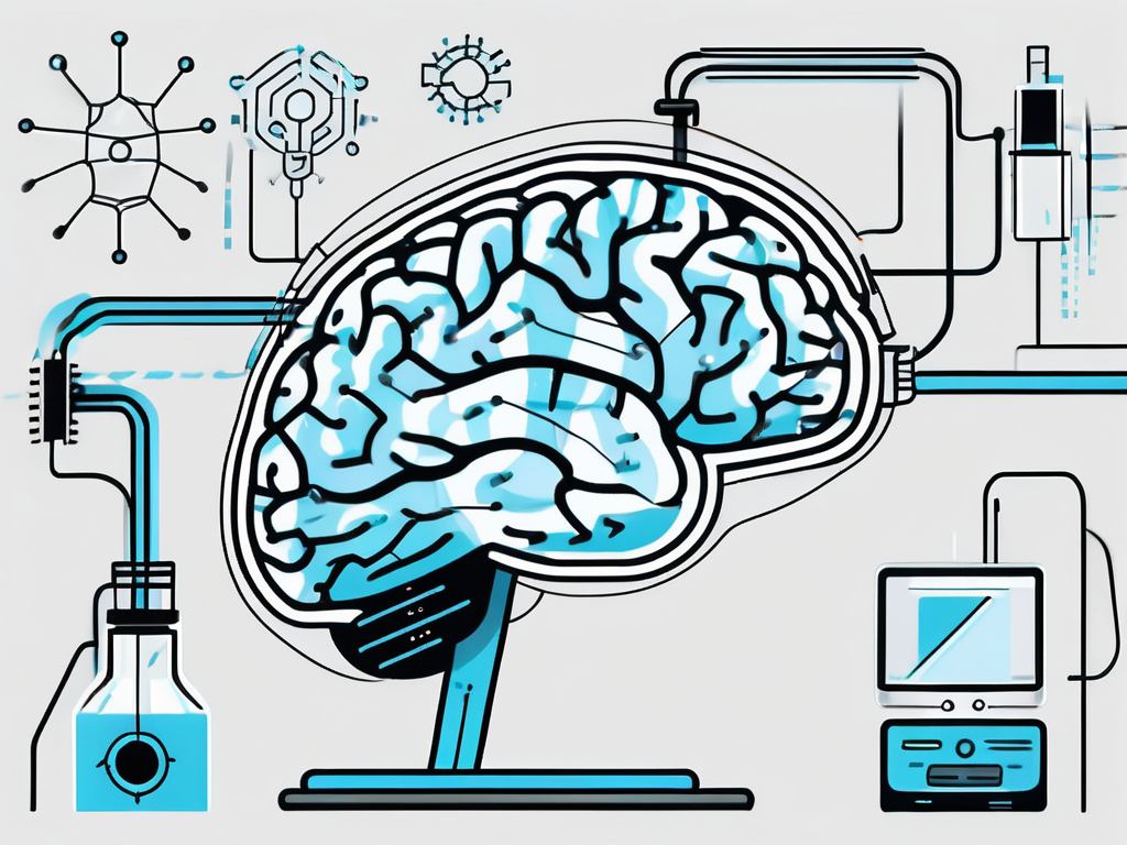 A brain connected to non-specific