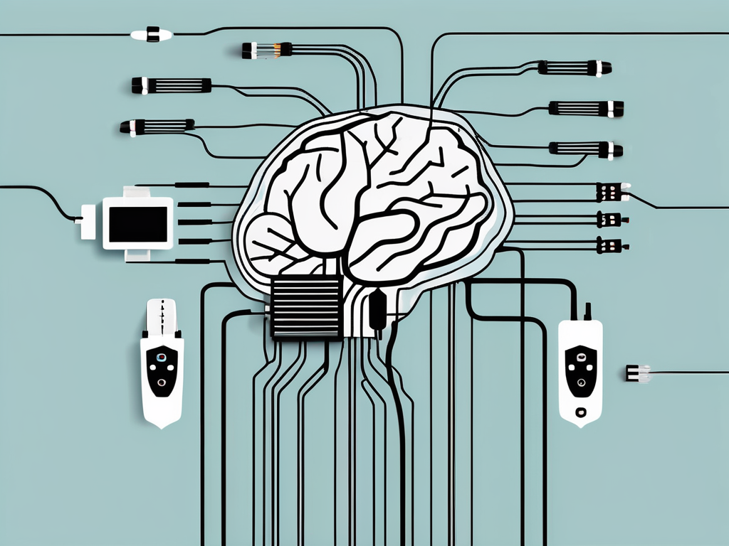 A deep brain stimulation device