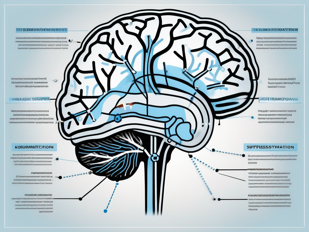 A brain with different sections highlighted