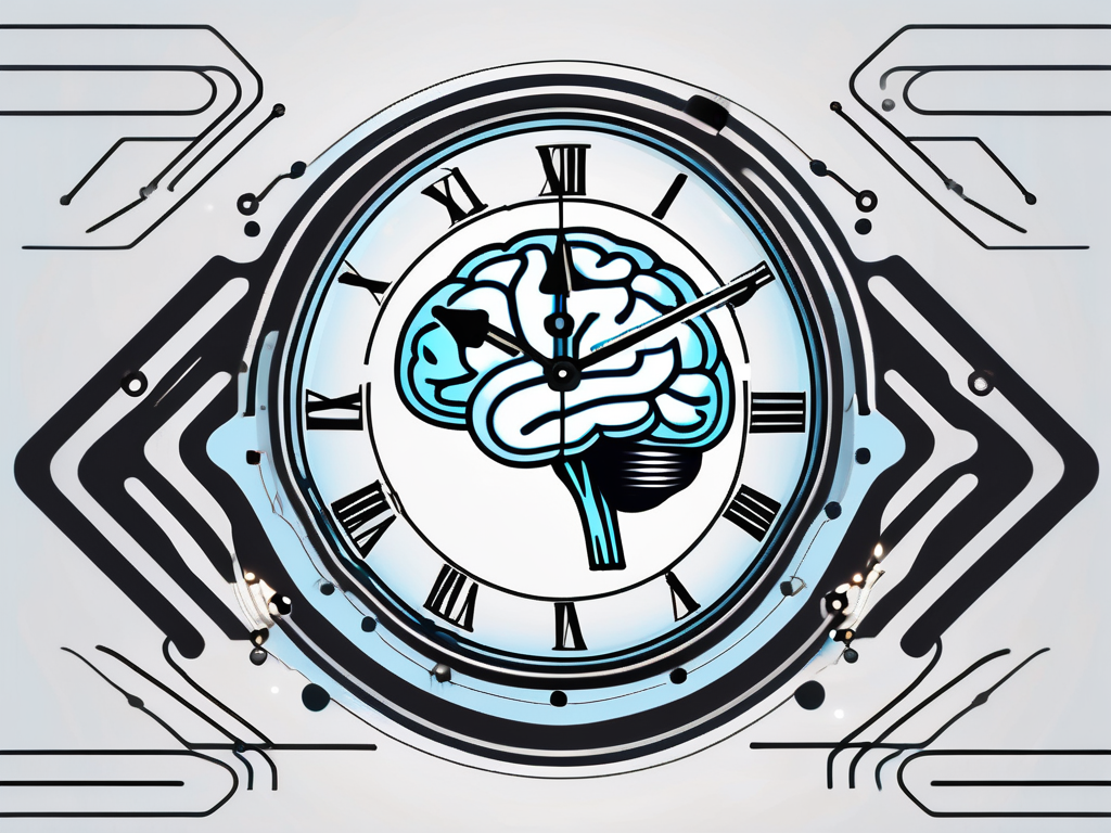 A brain with embedded electronic nodes