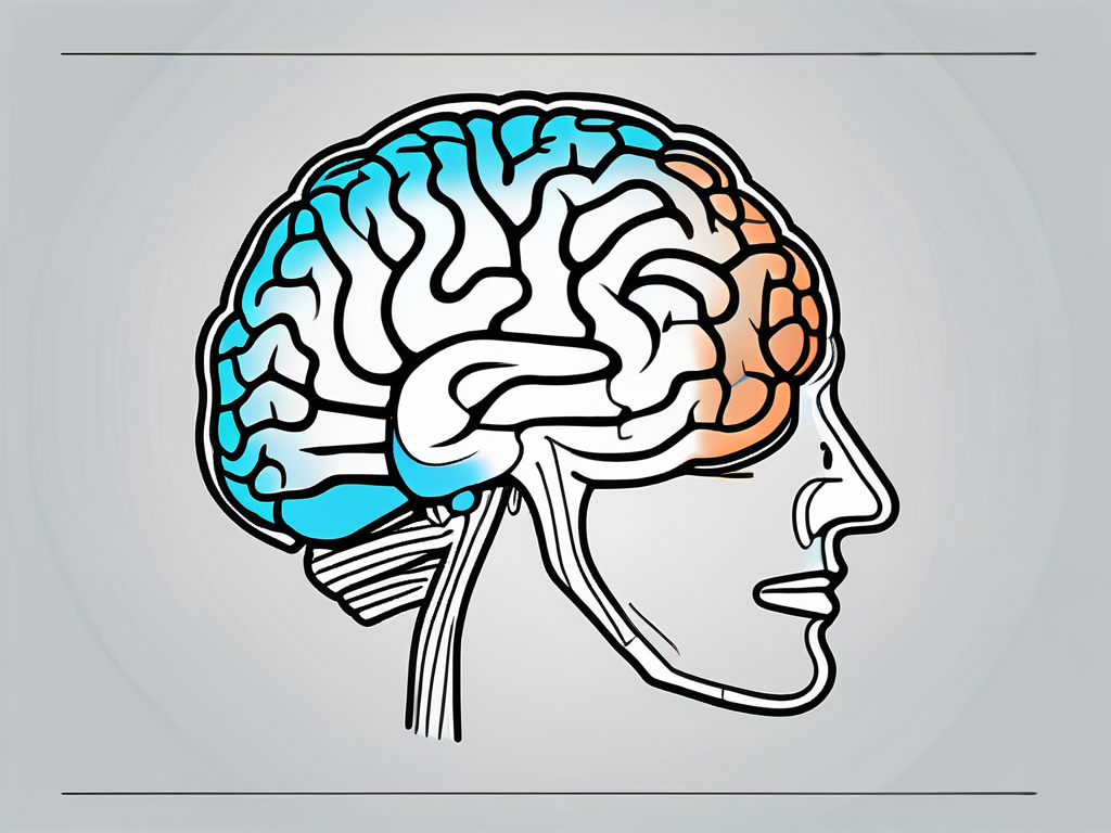 A human brain with highlighted areas indicating the most effective sites for deep brain stimulation