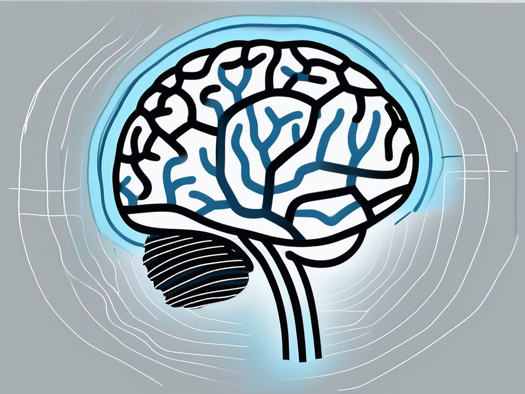 A brain with different areas lighting up