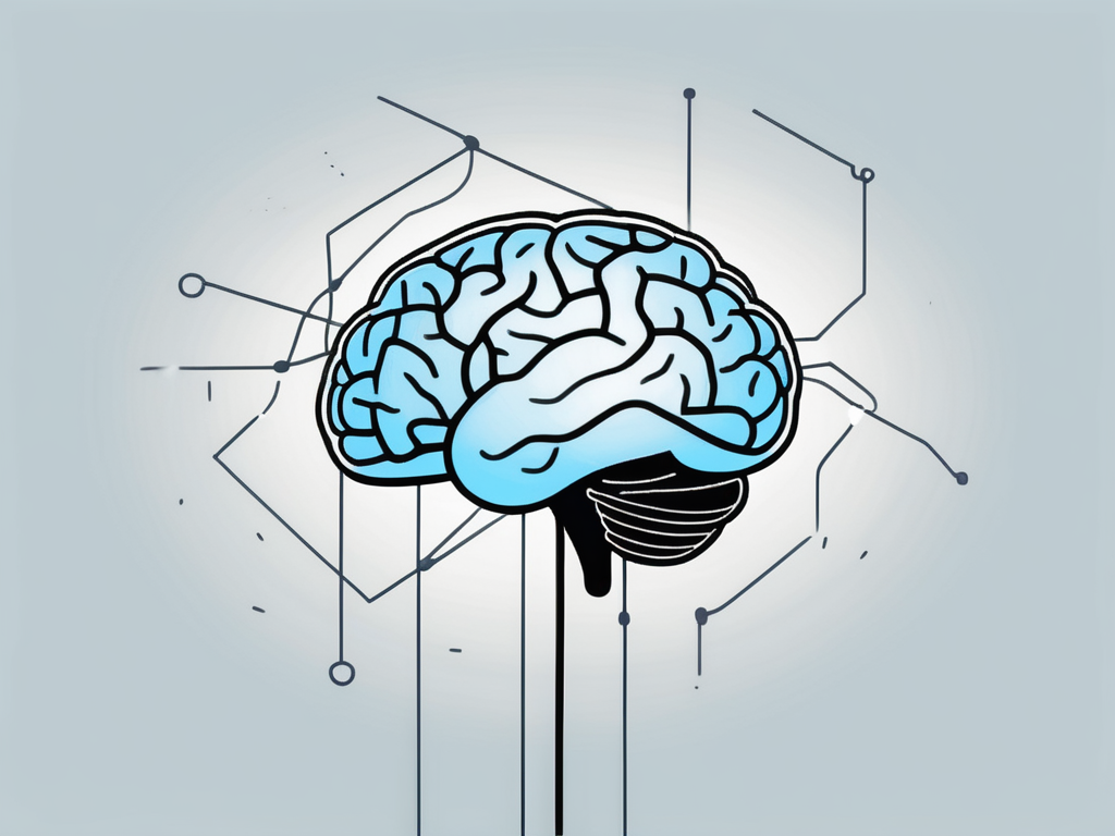 A brain with small electrical impulses