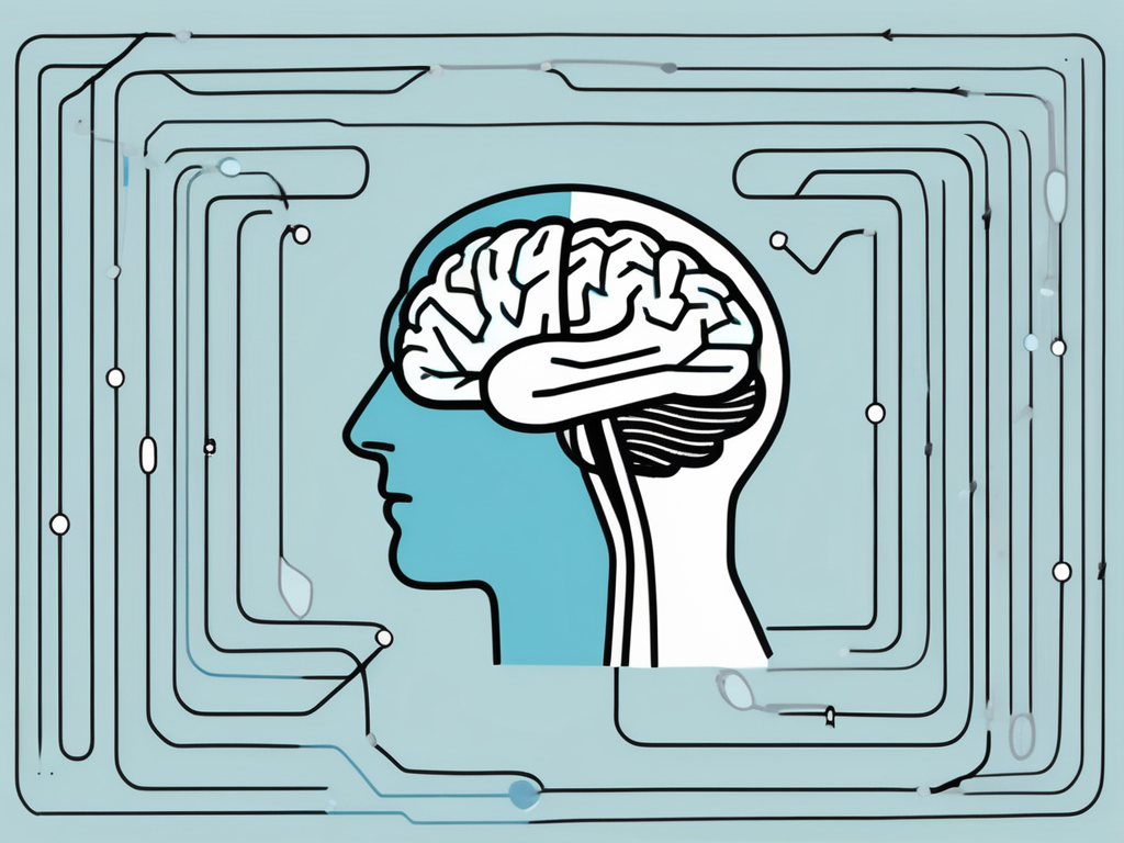 A brain with two areas highlighted