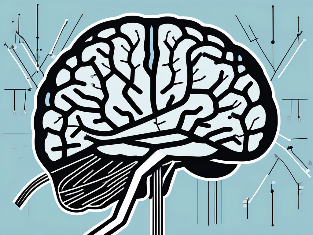 A human brain with electrodes attached to it