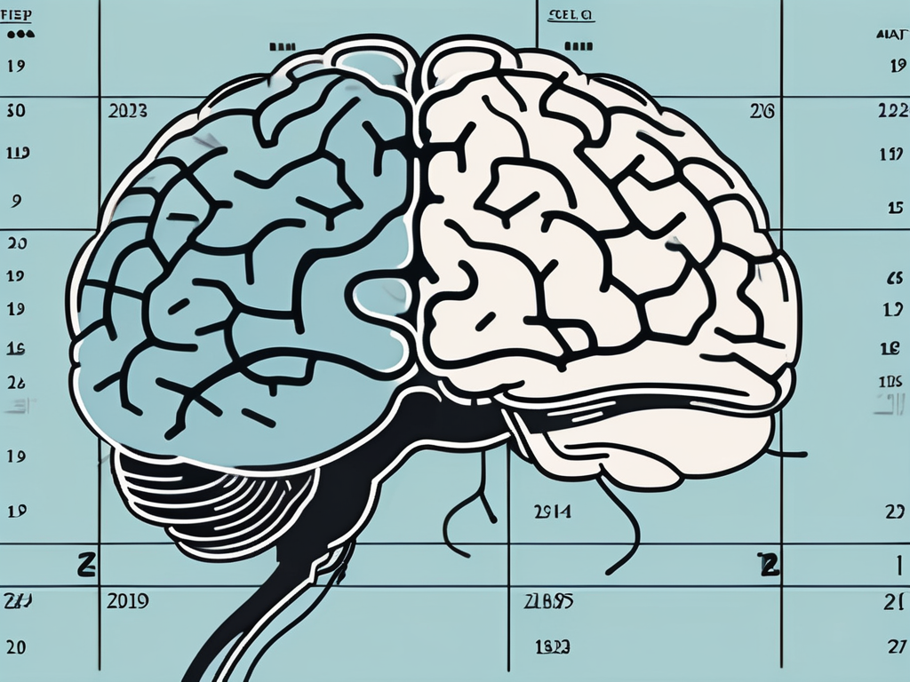 A brain with small electrical impulses indicating deep brain stimulation