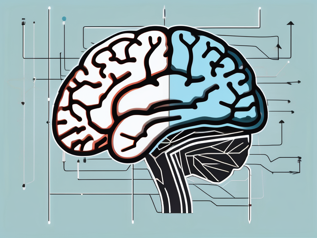 A brain with highlighted areas indicating the regions typically targeted in deep brain stimulation surgery