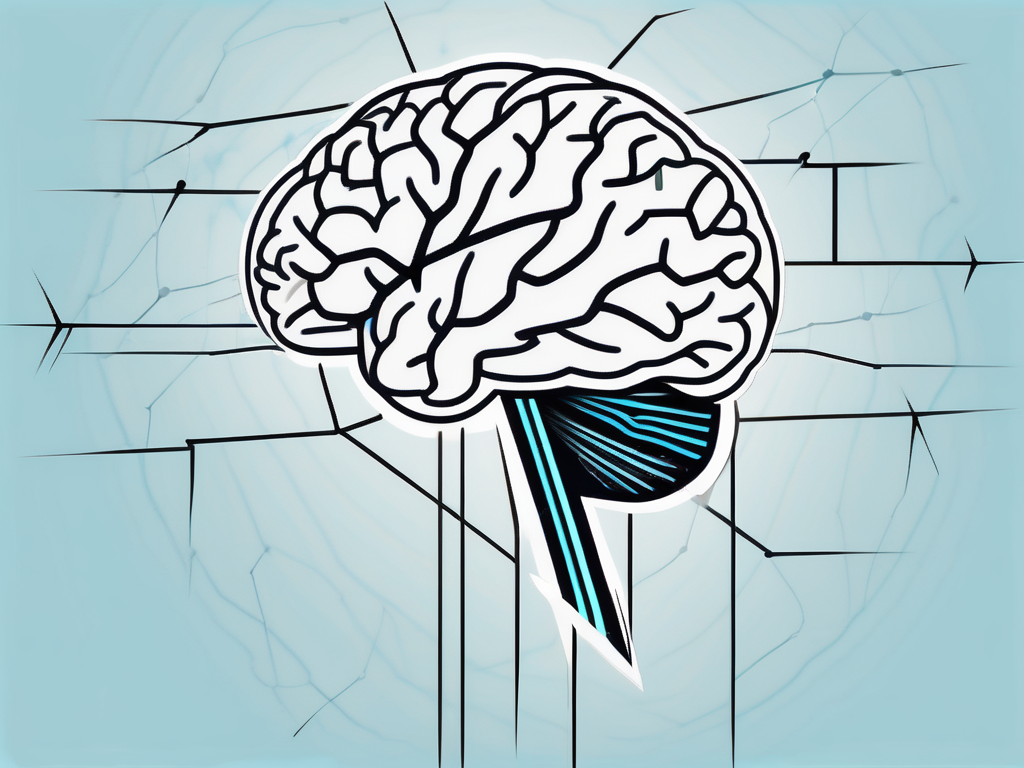 A brain highlighting the basal ganglia region