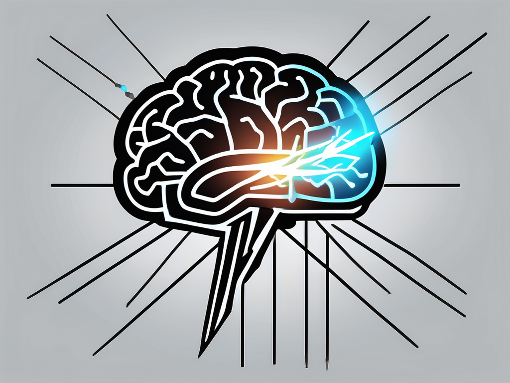 A brain with different areas highlighted in various colors