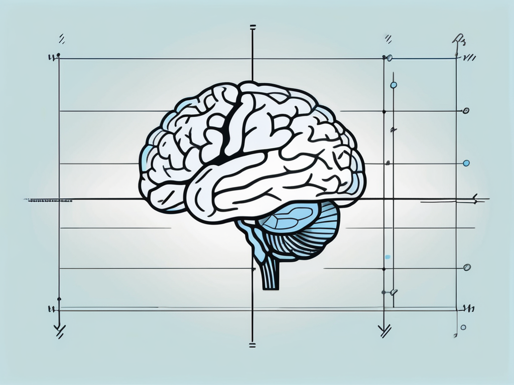 A brain with highlighted areas to represent stimulation