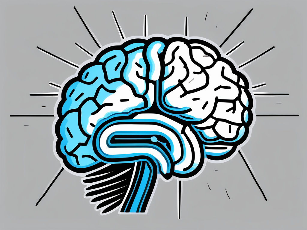 A human brain with different sections highlighted