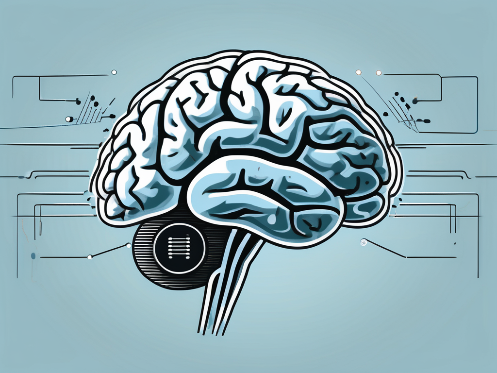 A brain with electrodes targeting specific areas