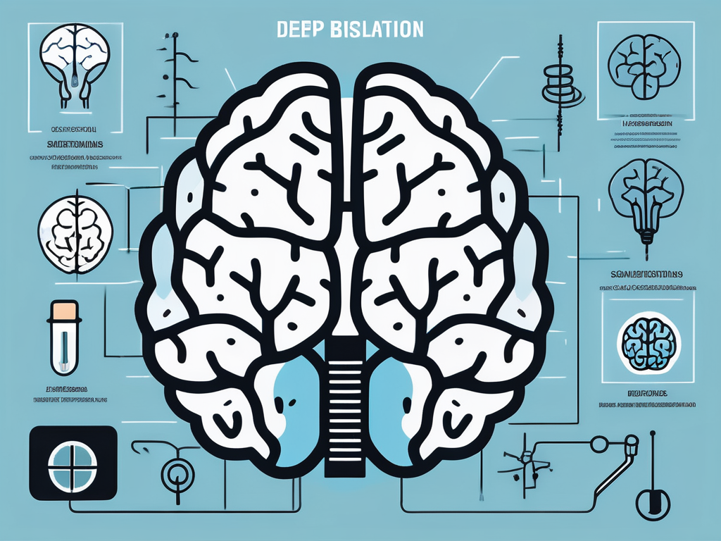 A brain with different sections illuminated