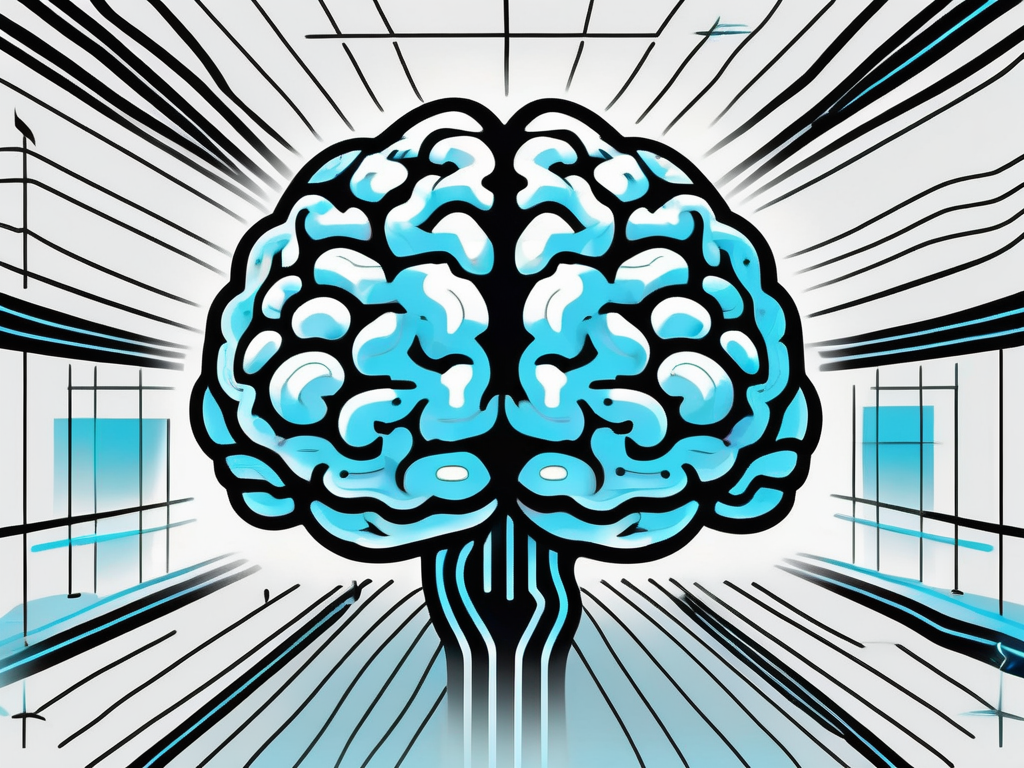 A brain with highlighted regions